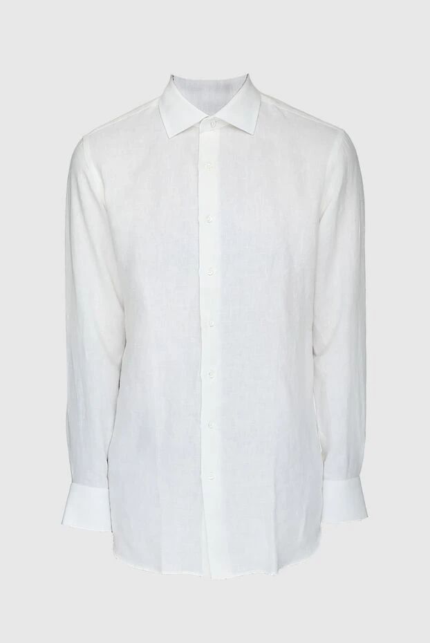 Tombolini man men's white linen shirt 157339 - photo 1