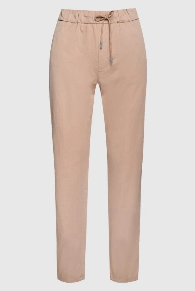 Panicale woman beige cotton trousers for women buy with prices and photos 157344 - photo 1