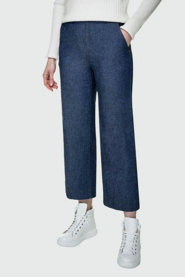 Panicale женские брюки синие женские купить с ценами и фото 157347 - фото 2