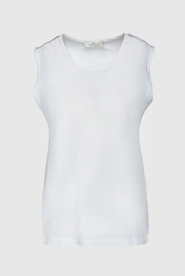 Panicale woman white acetate and silk top for women buy with prices and photos 157351 - photo 1