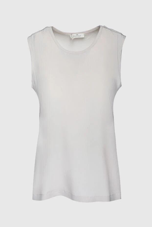 Panicale woman white acetate and silk top for women buy with prices and photos 157352 - photo 1