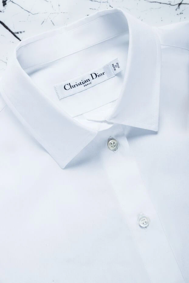 Dior блуза жіноча бавовняна без рукавів з лого біла 157376 - фото 2