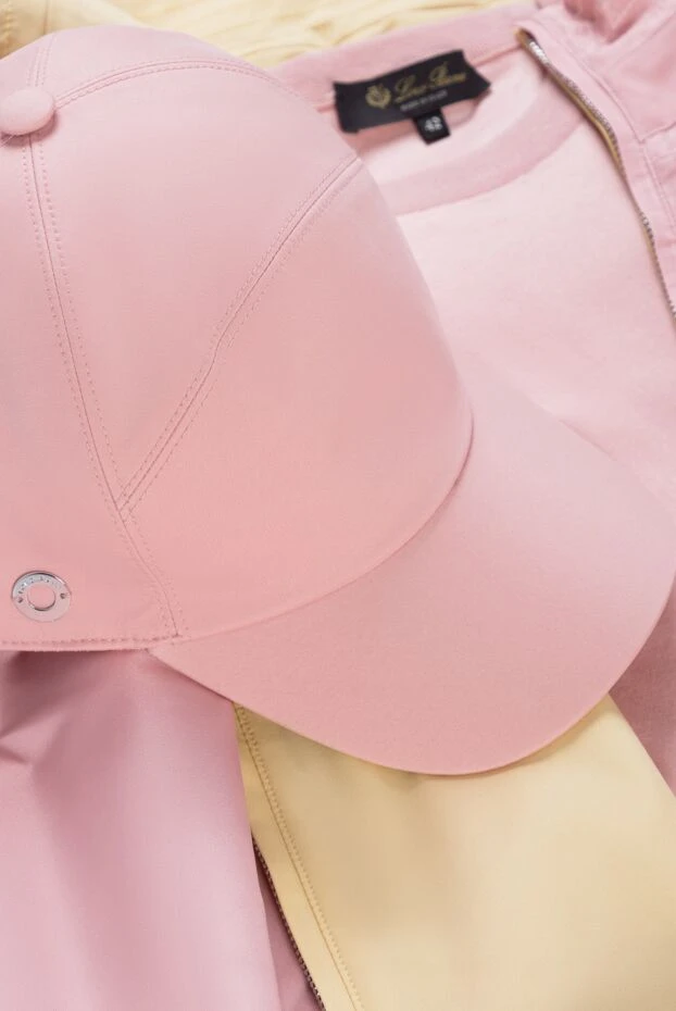 Loro Piana peach cap for women with a metal logo 157379 - photo 2