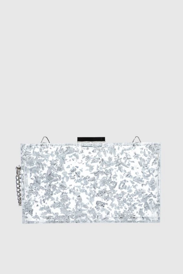 Olga Berg women's clutch bag white with silver plating 157394 - photo 1