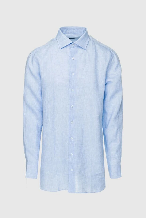Tombolini чоловічі рубашка із льону блакитна чоловіча купити фото з цінами 157399 - фото 1