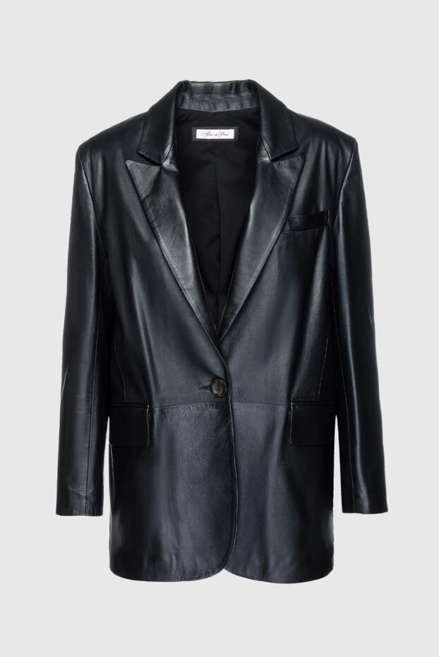 Fleur de Paris woman black leather jacket for women buy with prices and photos 157411 - photo 1