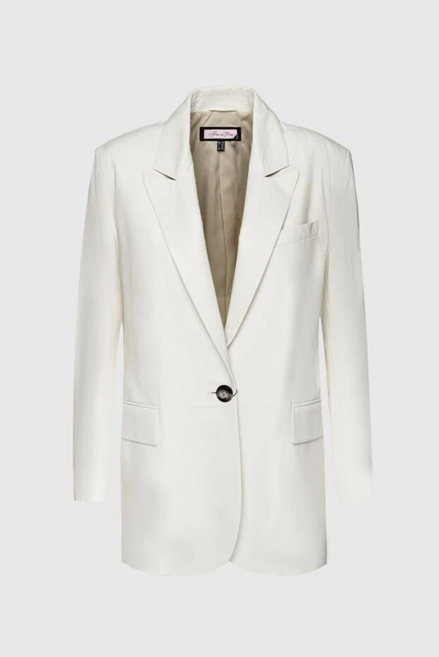 Fleur de Paris woman white leather jacket for women buy with prices and photos 157415 - photo 1