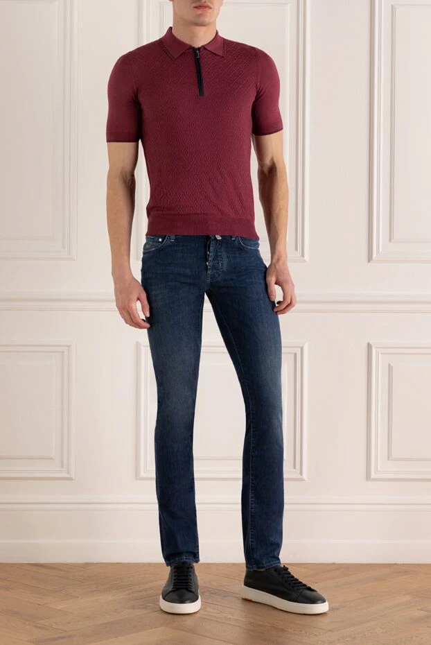 Jacob Cohen мужские джинсы синие мужские купить с ценами и фото 157427 - фото 2