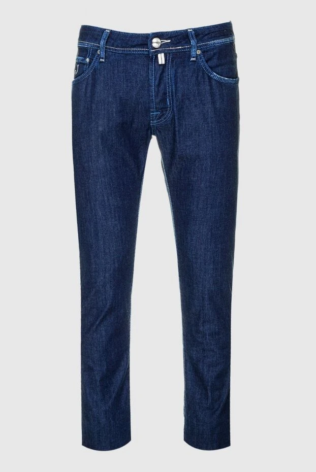 Jacob Cohen мужские джинсы из хлопка и эластана синие мужские купить с ценами и фото 157428 - фото 1
