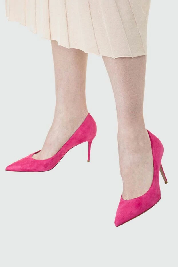 Le Silla женские туфли из замши розовые женские купить с ценами и фото 157433 - фото 2