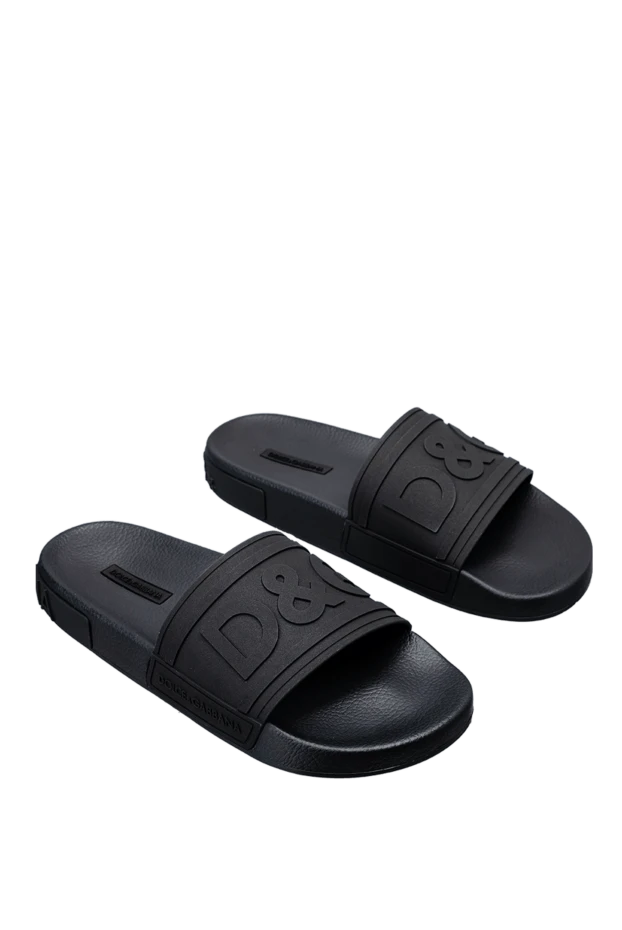 Dolce & Gabbana man rubber slippers for men black 177787 - photo 3