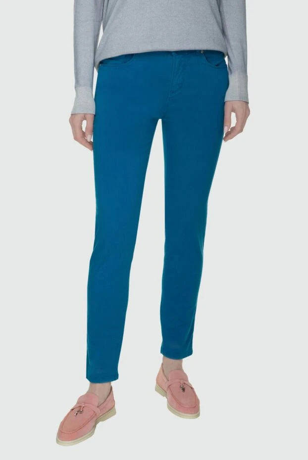 Loro Piana женские джинсы из хлопка синие женские купить с ценами и фото 157454 - фото 2