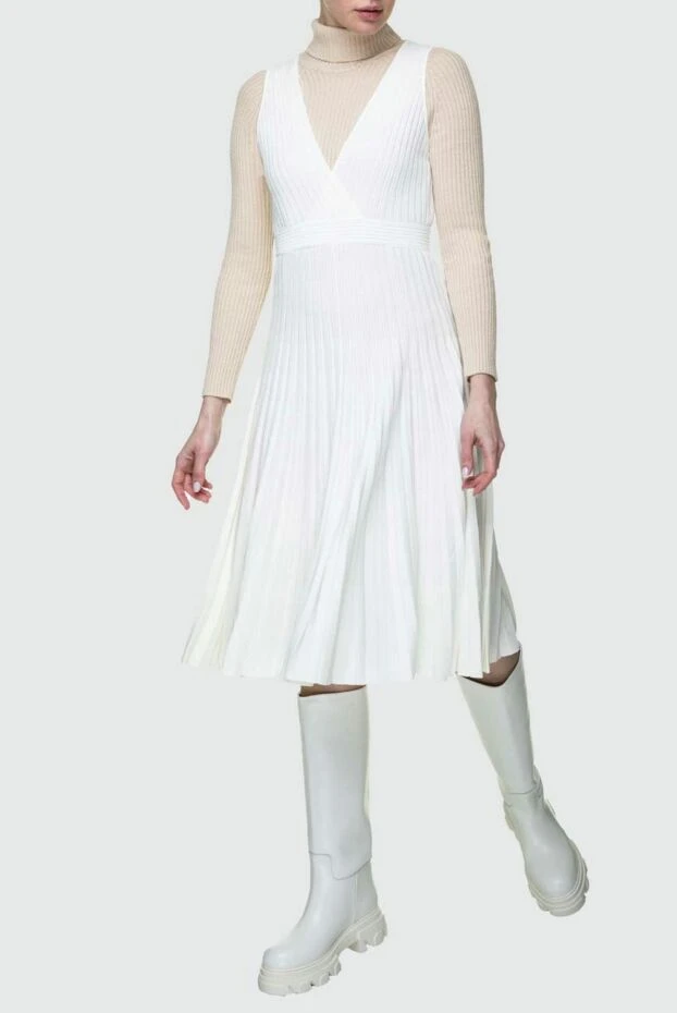 P.A.R.O.S.H. жіночі сукня з віскози та поліаміду біла жіноча купити фото з цінами 157478 - фото 2