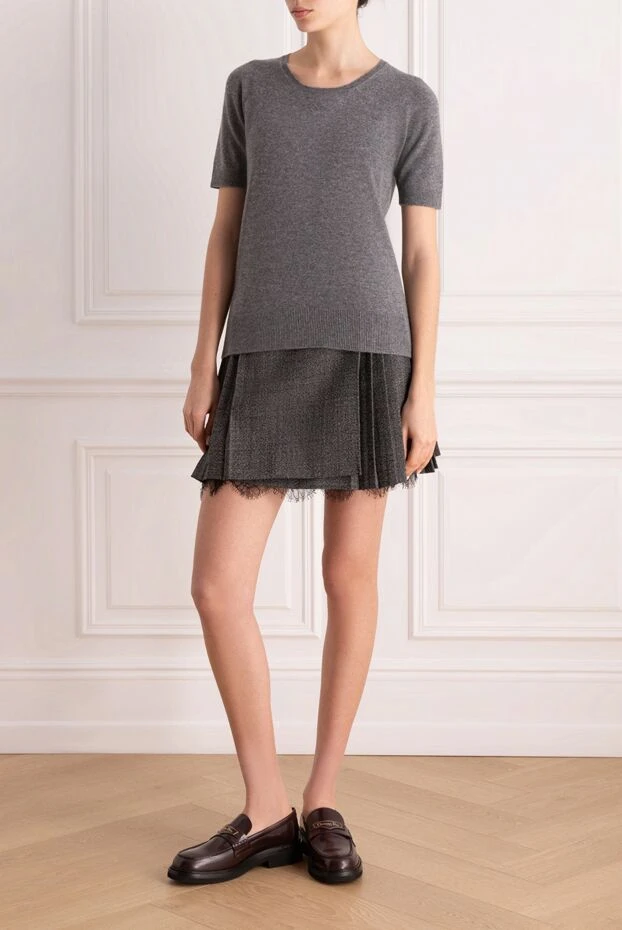 Gran Sasso woman gray cashmere jumper for women buy with prices and photos 157487 - photo 2