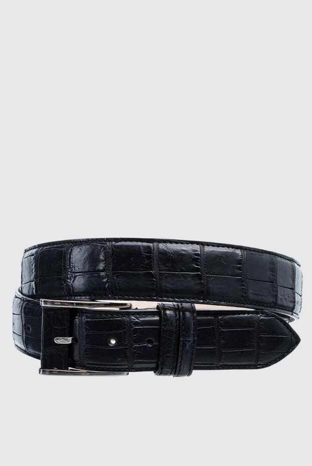 Cesare di Napoli man black crocodile leather belt for men buy with prices and photos 157542 - photo 1