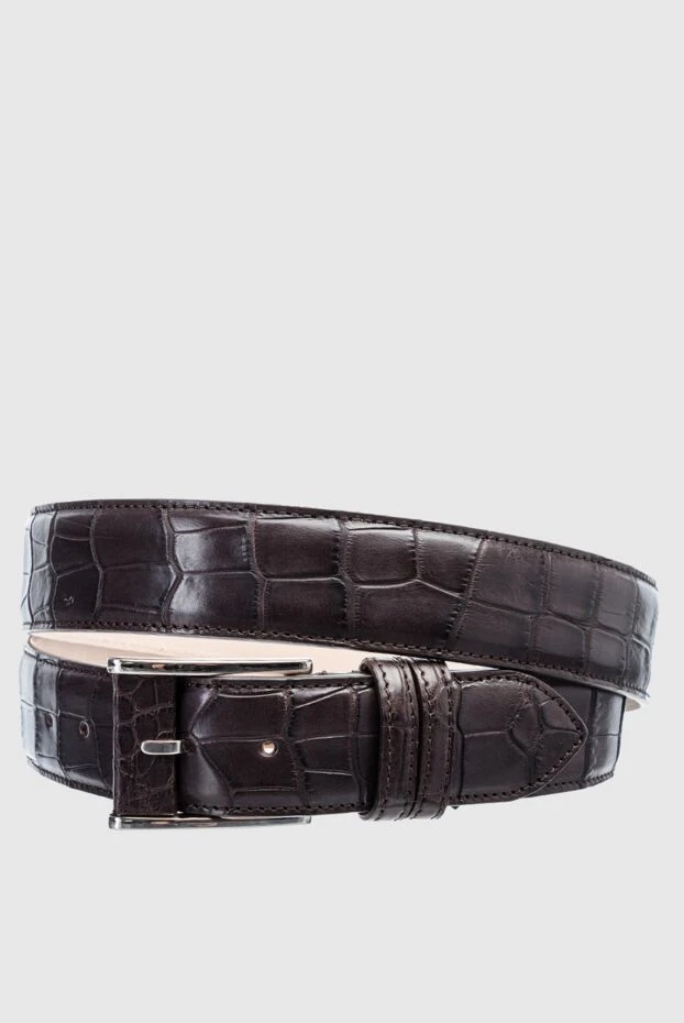 Cesare di Napoli man brown crocodile leather belt for men buy with prices and photos 157543 - photo 1