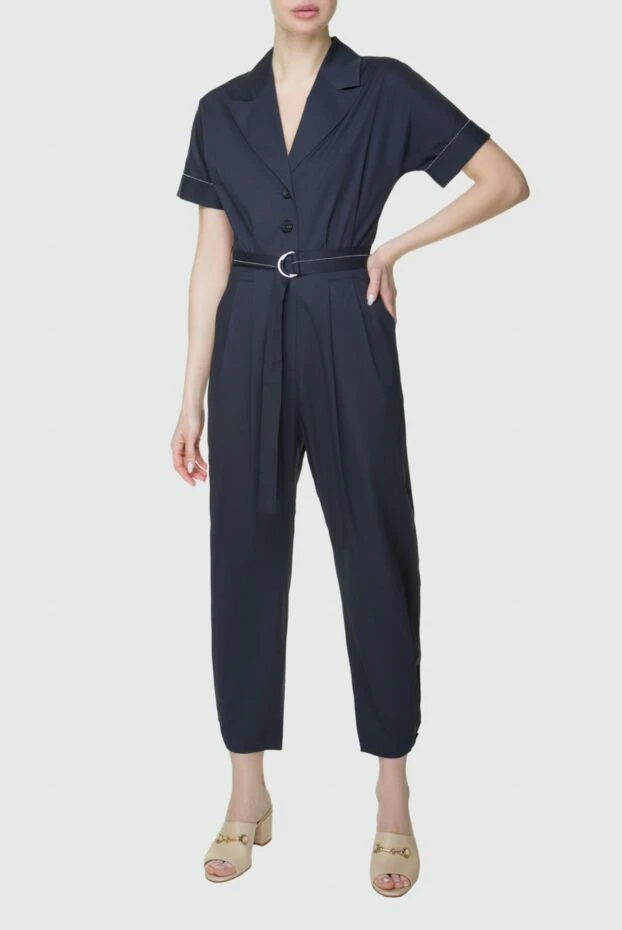 Peserico woman blue women's cotton and elastane jumpsuit buy with prices and photos 157546 - photo 2