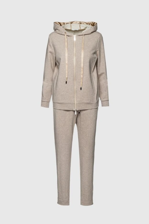 Walking suit made of cotton and elastane beige for women