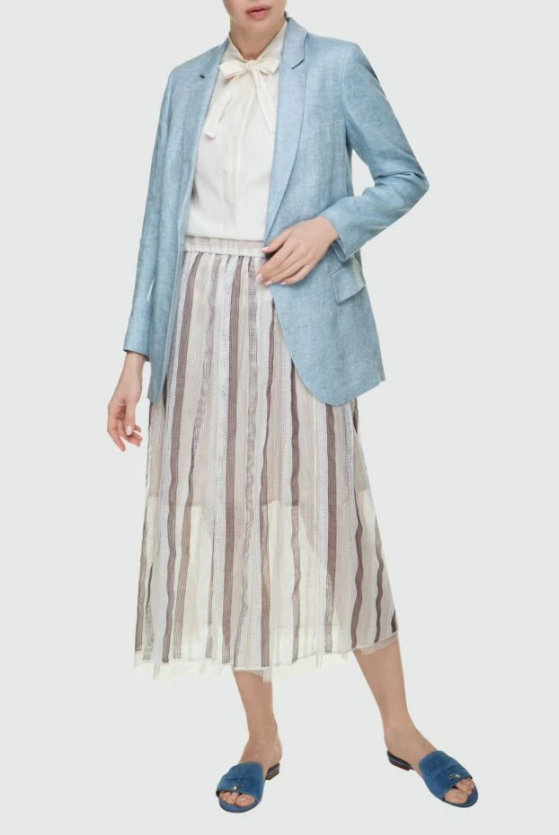 Peserico жіночі блуза з бавовни та шовку біла жіноча купити фото з цінами 157562 - фото 2