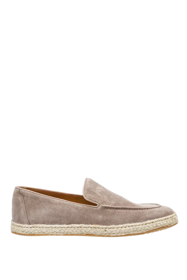 Doucal`s man beige suede slip-ons for men buy with prices and photos 157598 - photo 1