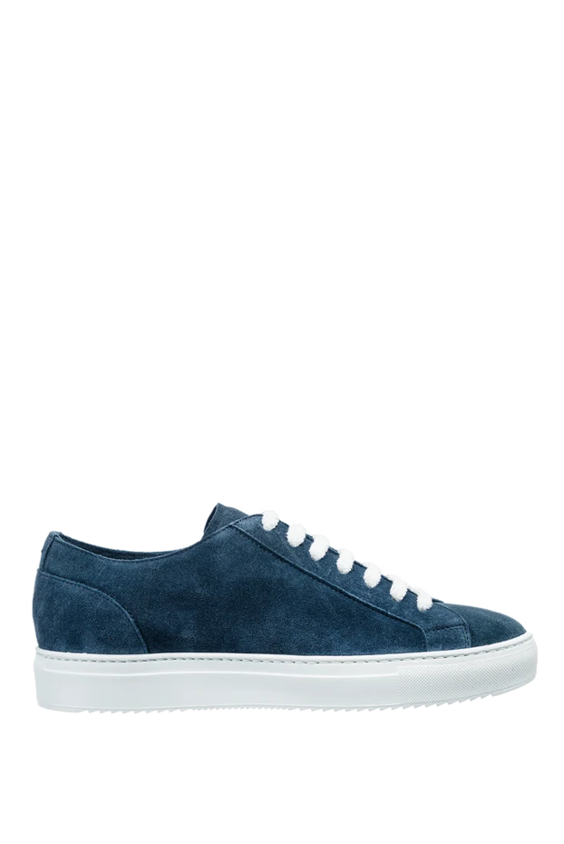 Doucal`s man blue suede sneakers for men buy with prices and photos 157612 - photo 1