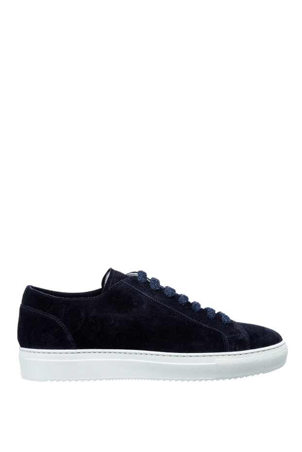 Doucal`s man blue suede sneakers for men buy with prices and photos 157617 - photo 1