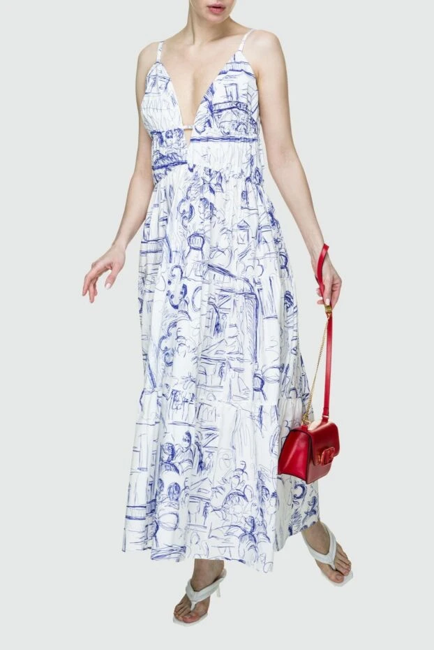 Erika Cavallini женские платье из хлопка белое женское купить с ценами и фото 157631 - фото 2
