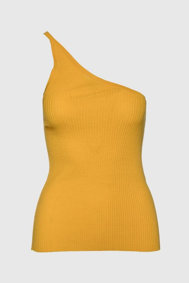 Erika Cavallini woman women's yellow viscose and polyamide top buy with prices and photos 157636 - photo 1