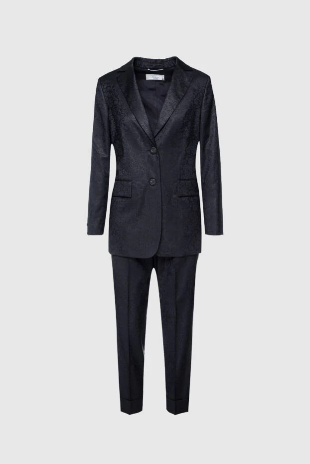 Peserico woman women's blue wool and polyester trouser suit buy with prices and photos 157644 - photo 1