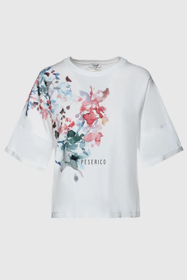 Peserico женские футболка из хлопка белая женская купить с ценами и фото 157651 - фото 1