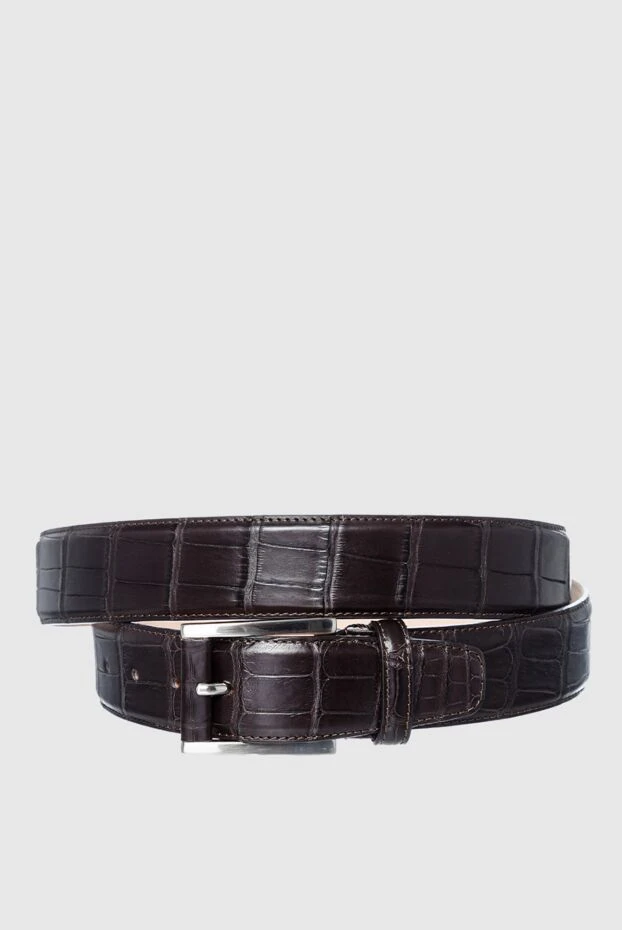 Cesare di Napoli man brown crocodile leather belt for men buy with prices and photos 157662 - photo 1