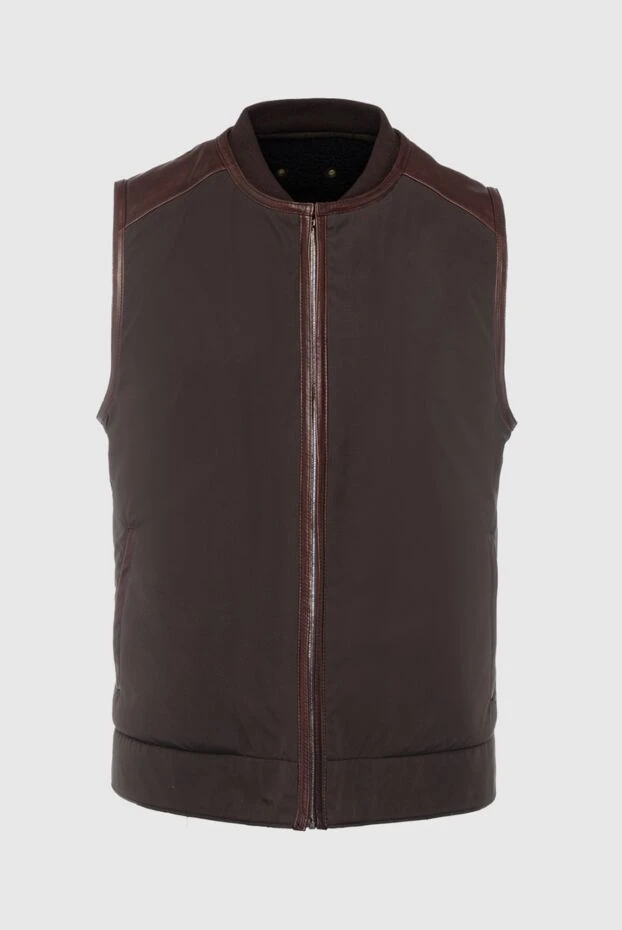 Gucci man brown suede and wool vest for men buy with prices and photos 157680 - photo 1