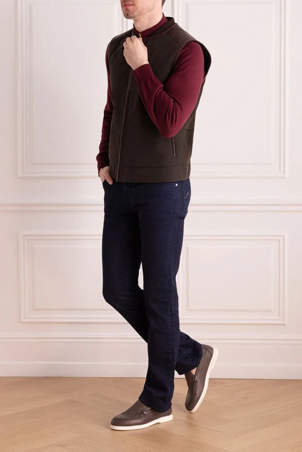 Gucci man brown suede and wool vest for men buy with prices and photos 157680 - photo 2