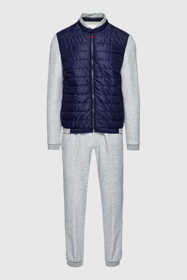 Kiton man men's sports suit made of cotton and polyamide, gray buy with prices and photos 157683 - photo 1
