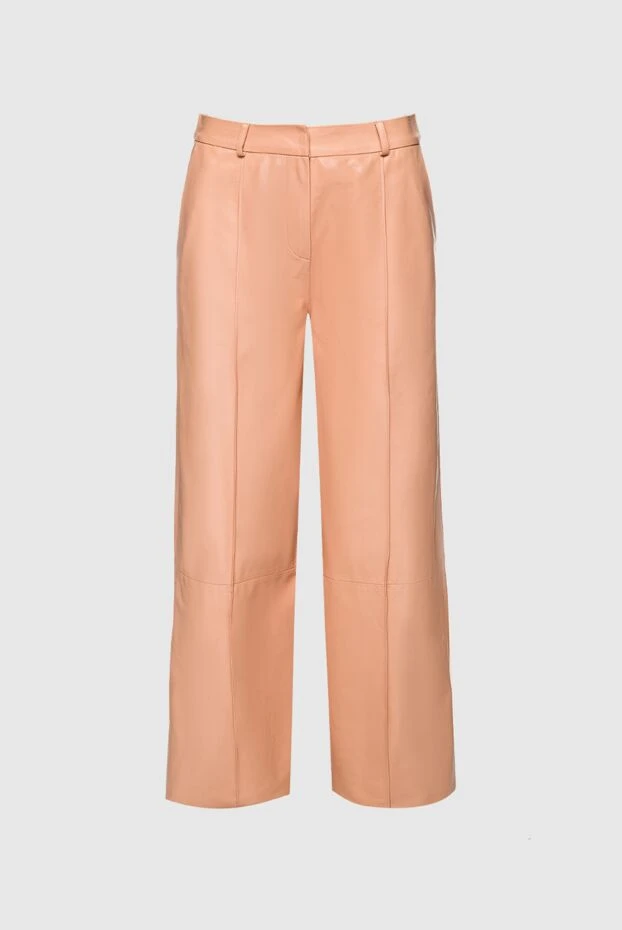 DROMe woman pink leather trousers for women 157689 - photo 1