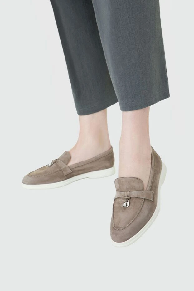 Cesare di Napoli woman brown suede loafers for women buy with prices and photos 157735 - photo 2