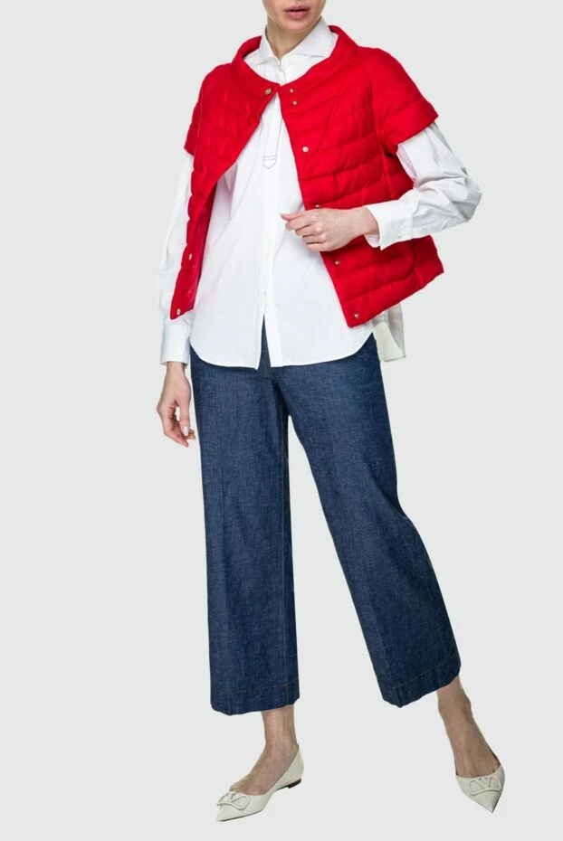 Herno woman cashmere down vest red for women buy with prices and photos 157773 - photo 2