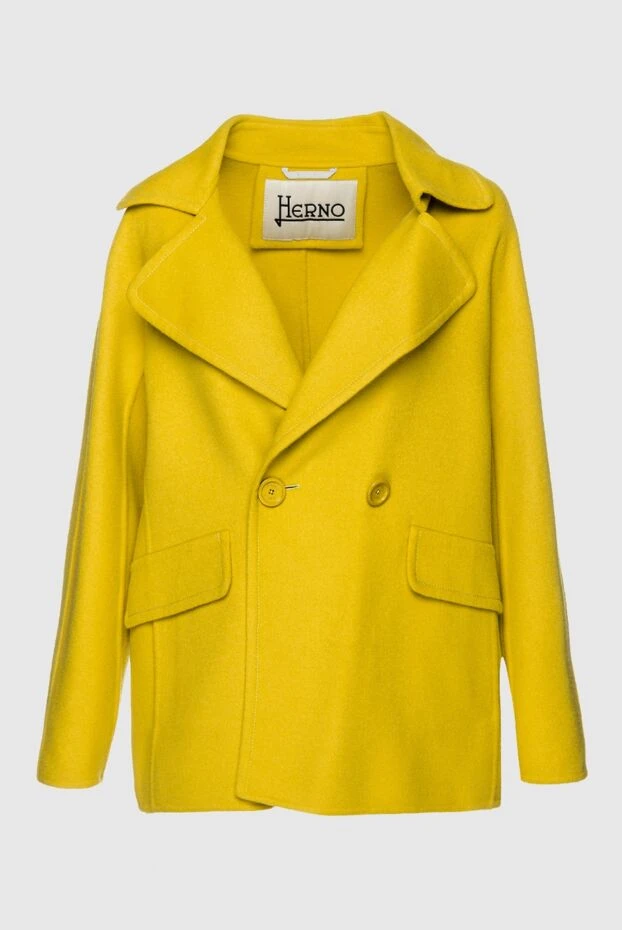 Herno woman yellow wool and angora jacket for women buy with prices and photos 157775 - photo 1