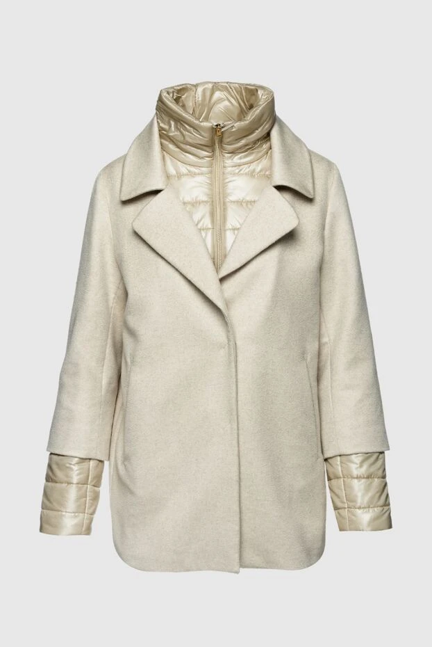 Herno woman beige women's cashmere and polyamide coat buy with prices and photos 157796 - photo 1