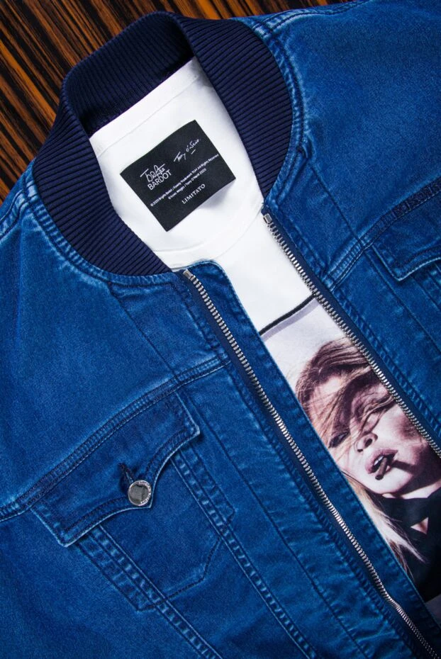 Limitato men's white cotton t-shirt with a female portrait 157837 - photo 3