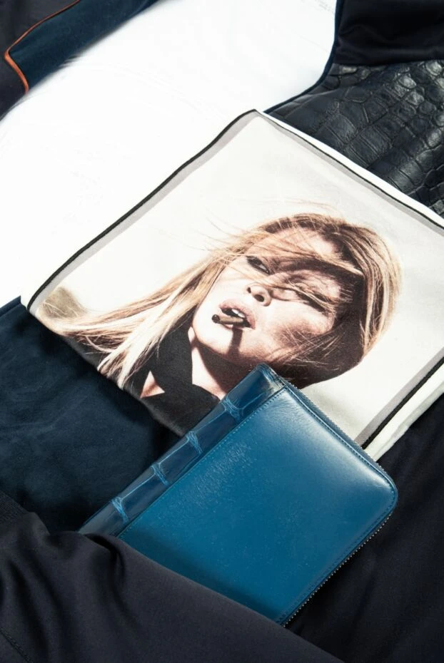 Limitato men's white cotton t-shirt with a female portrait 157837 - photo 2