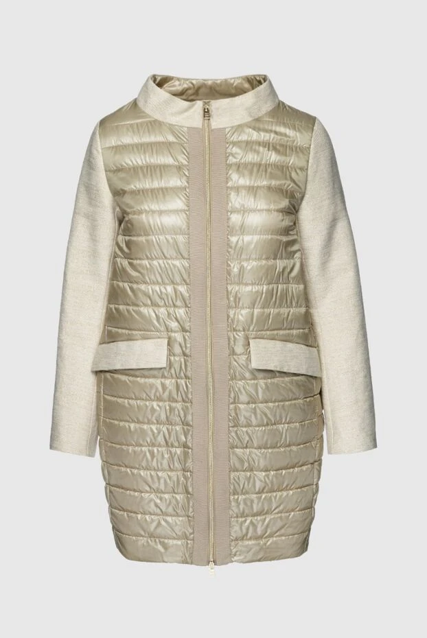 Herno женские куртка из полиамида бежевая женская купить с ценами и фото 157855 - фото 1