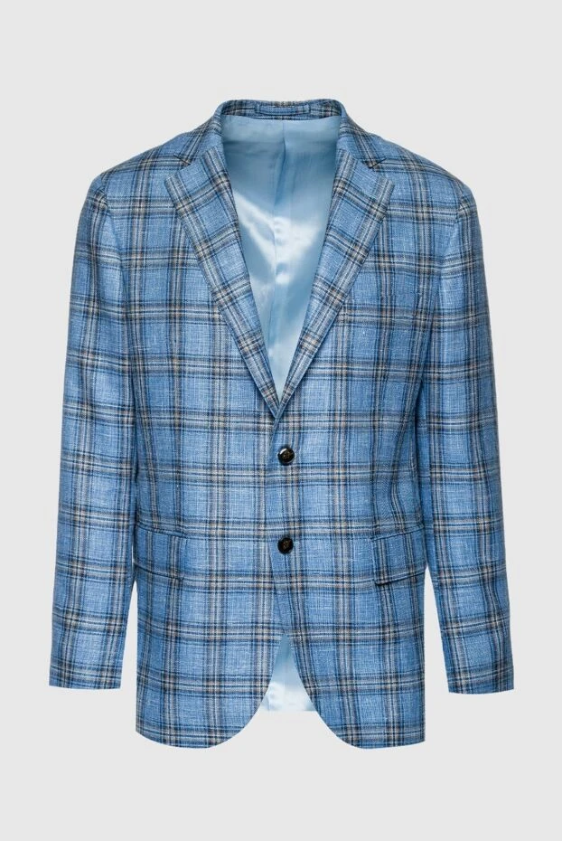 Lubiam мужские пиджак голубой мужской купить с ценами и фото 157875 - фото 1