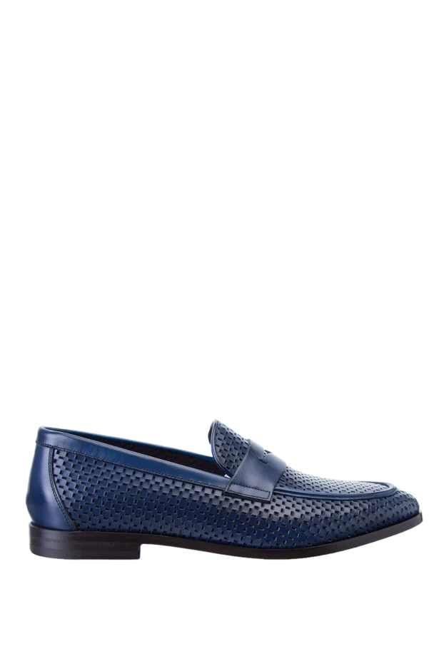 Roberto Morelli man blue leather loafers for men buy with prices and photos 157883 - photo 1