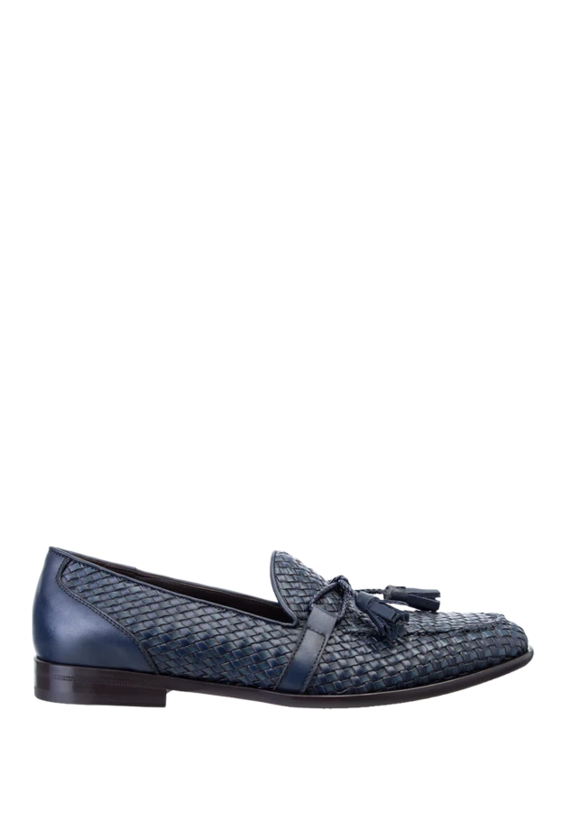 Roberto Morelli man blue leather loafers for men buy with prices and photos 157884 - photo 1