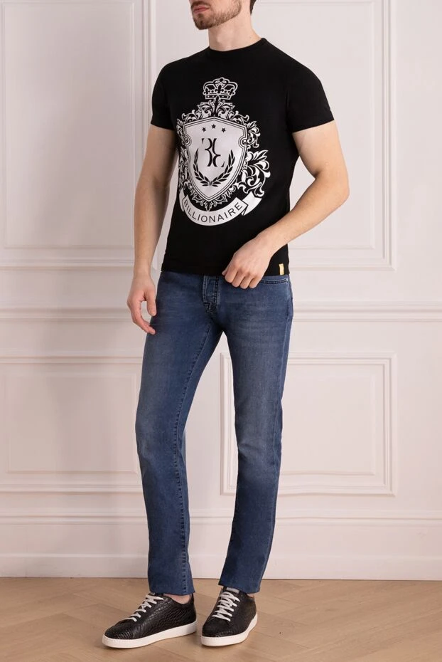 Billionaire man black cotton t-shirt for men buy with prices and photos 157887 - photo 2