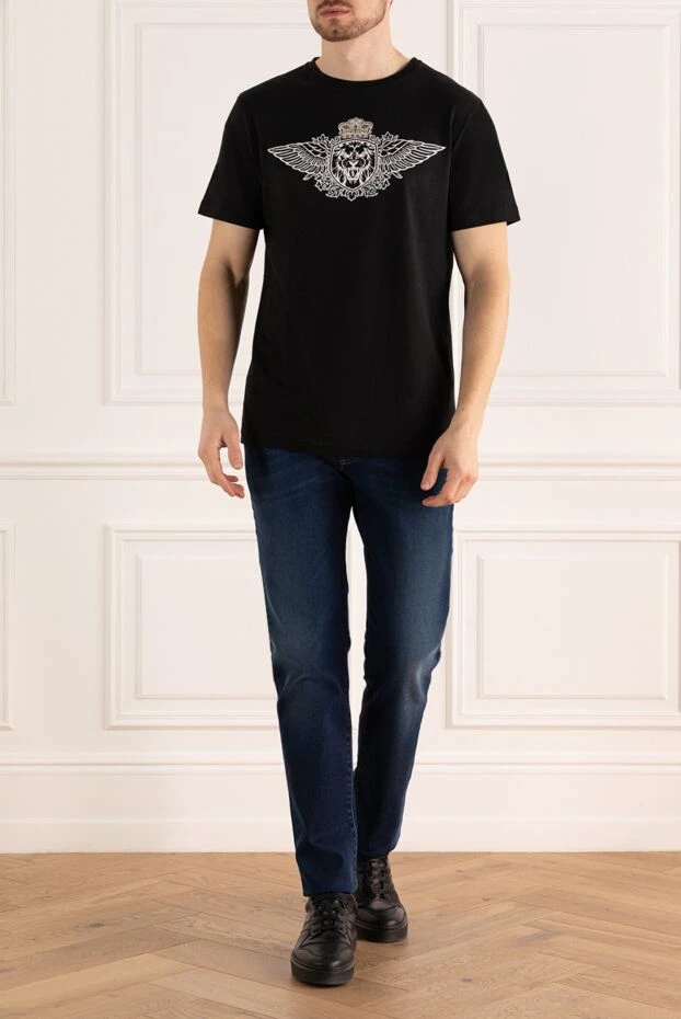 Billionaire man black cotton t-shirt for men 157891 - photo 2