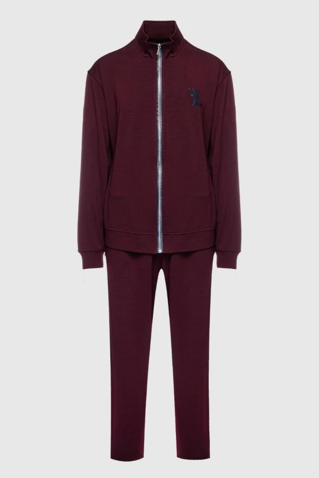 Billionaire man men's sports suit made of wool, silk and polyamide, burgundy buy with prices and photos 157893 - photo 1