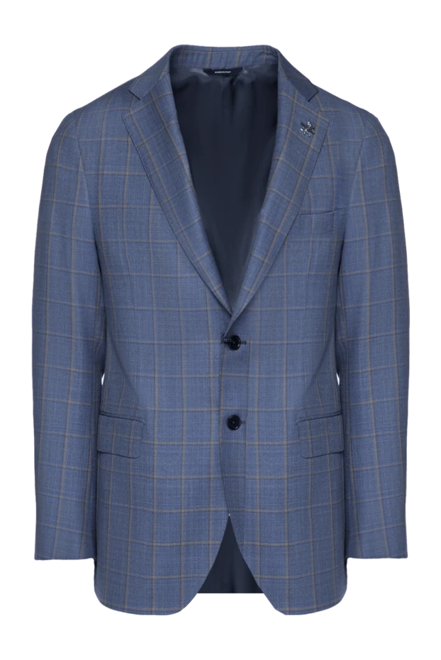 Tombolini blue wool jacket for men 157928 - photo 1