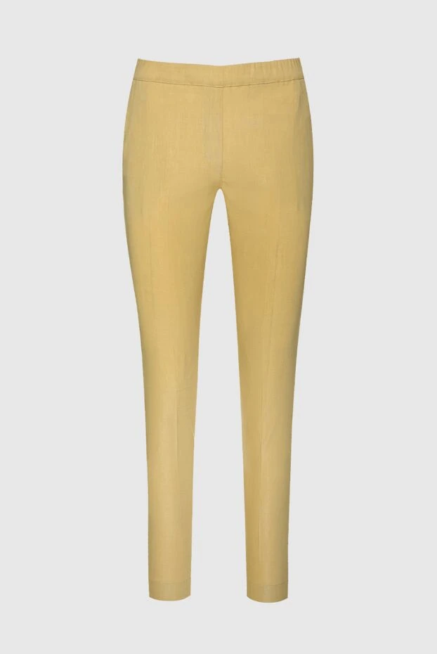 D.Exterior woman yellow linen and elastane trousers for women buy with prices and photos 157948 - photo 1